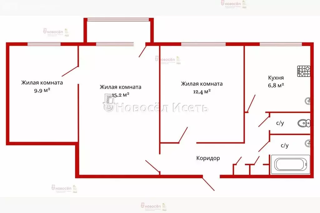 3-комнатная квартира: Екатеринбург, Машинная улица, 42к2 (53 м) - Фото 0