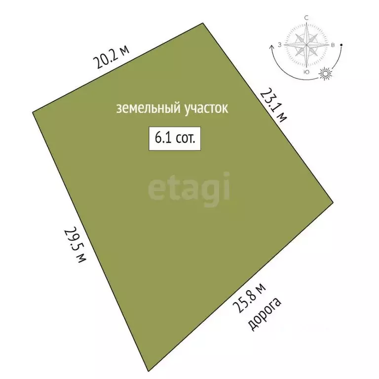 Участок в Тюменская область, Тюмень  (6.1 сот.) - Фото 2