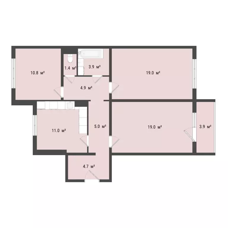 Продаётся 3-к квартира, 80.2 м - Фото 0