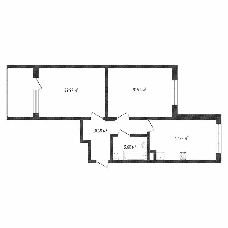 2-комнатная квартира: Воронеж, Студенческая улица, 12А (82.7 м) - Фото 1