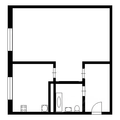 1-к кв. Нижегородская область, Нижний Новгород ул. Надежды Сусловой, ... - Фото 2