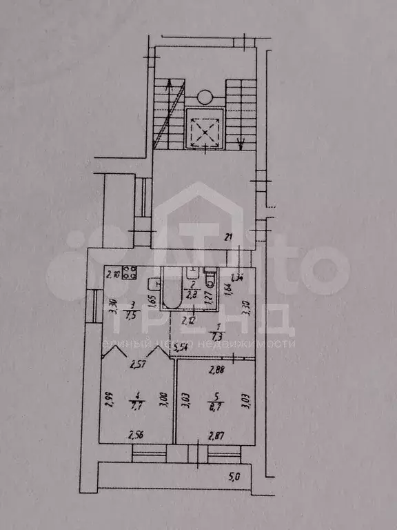 2-к. квартира, 34 м, 6/9 эт. - Фото 0