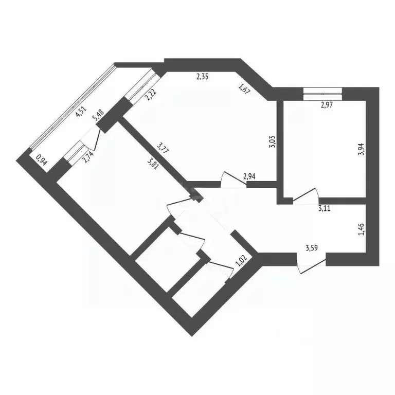 2-к кв. Амурская область, Благовещенск Игнатьевское ш., 12/3 (60.0 м) - Фото 0