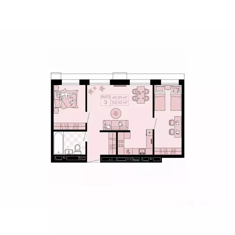 3-к кв. Приморский край, Владивосток просп. 100-летия Владивостока, ... - Фото 1