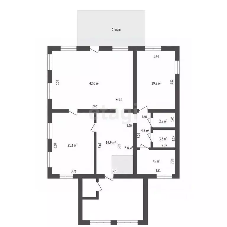 Дом в Ямало-Ненецкий АО, Ноябрьск пос. Самострой, ул. Березовая, 25 ... - Фото 2