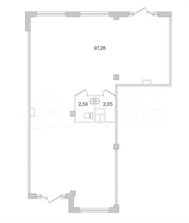 Продажа помещения свободного назначения 102 м2 - Фото 0