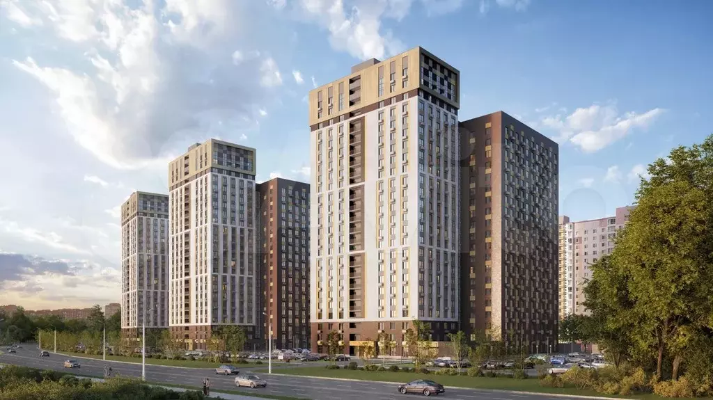 3-к. квартира, 96 м, 6/20 эт. - Фото 1