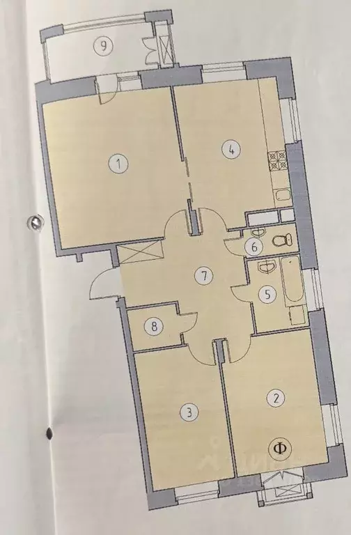 3-к кв. Московская область, Одинцовский городской округ, с. Лайково, ... - Фото 2