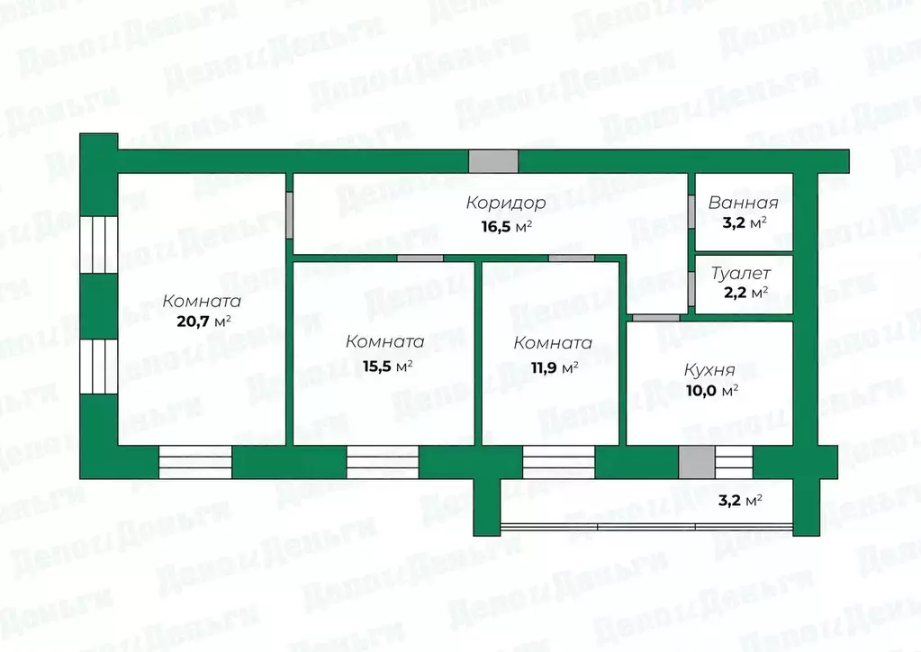 3-к кв. Кировская область, Киров ул. Ленина, 137 (80.0 м) - Фото 1