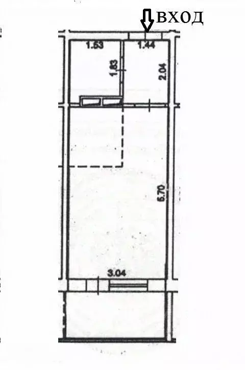 Студия Кировская область, Киров ул. Грибоедова, 60 (24.0 м) - Фото 2