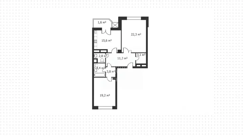 2-к кв. Москва Мосфильмовская ул., 88к2с7 (82.5 м) - Фото 1