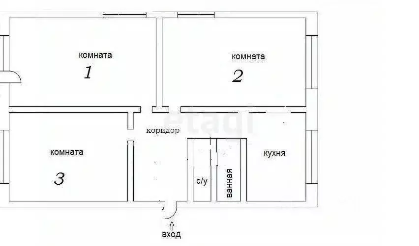 3-к кв. Тульская область, Богородицк Вязовский пер., 35 (56.3 м) - Фото 1