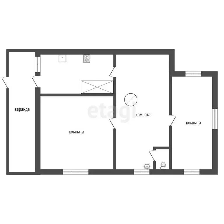 Дом в Свердловская область, Тугулымский муниципальный округ, посёлок ... - Фото 1