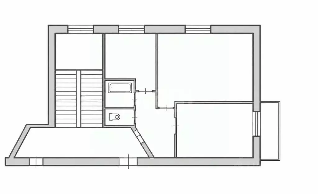 2-к кв. Иркутская область, Иркутск ул. Розы Люксембург, 39 (40.7 м) - Фото 2