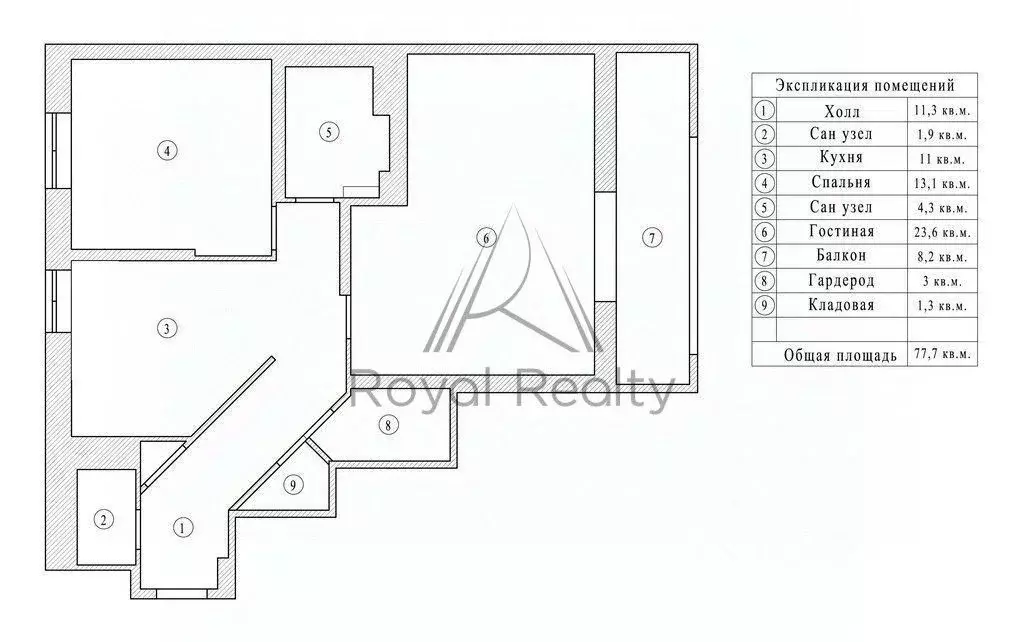 2-к кв. Санкт-Петербург Приморский просп., 52К2 (77.7 м) - Фото 2