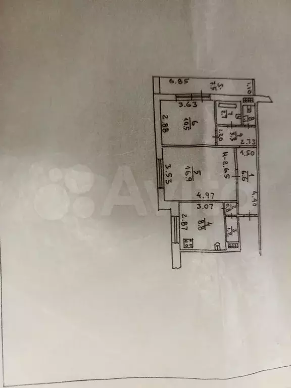 2-к. квартира, 56 м, 2/9 эт. - Фото 0