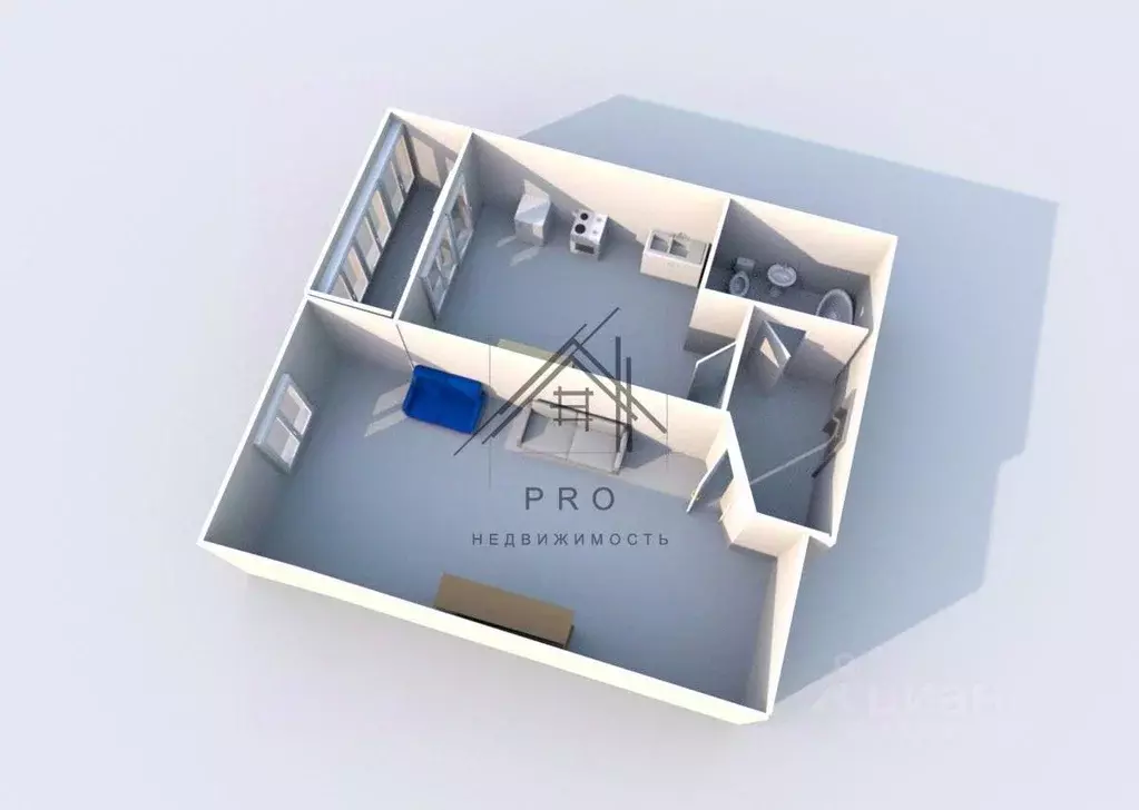 1-к кв. Ярославская область, Ярославль Угличская ул., 66А (35.9 м) - Фото 2