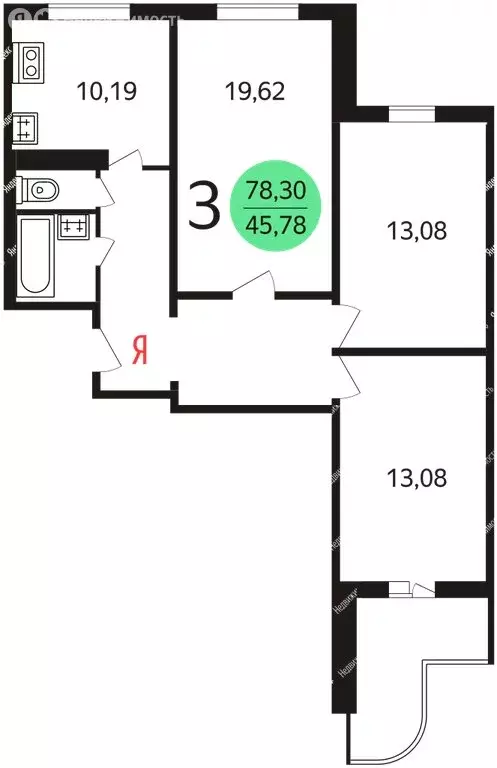 3-комнатная квартира: Москва, улица Талалихина, 1к2 (77 м) - Фото 0