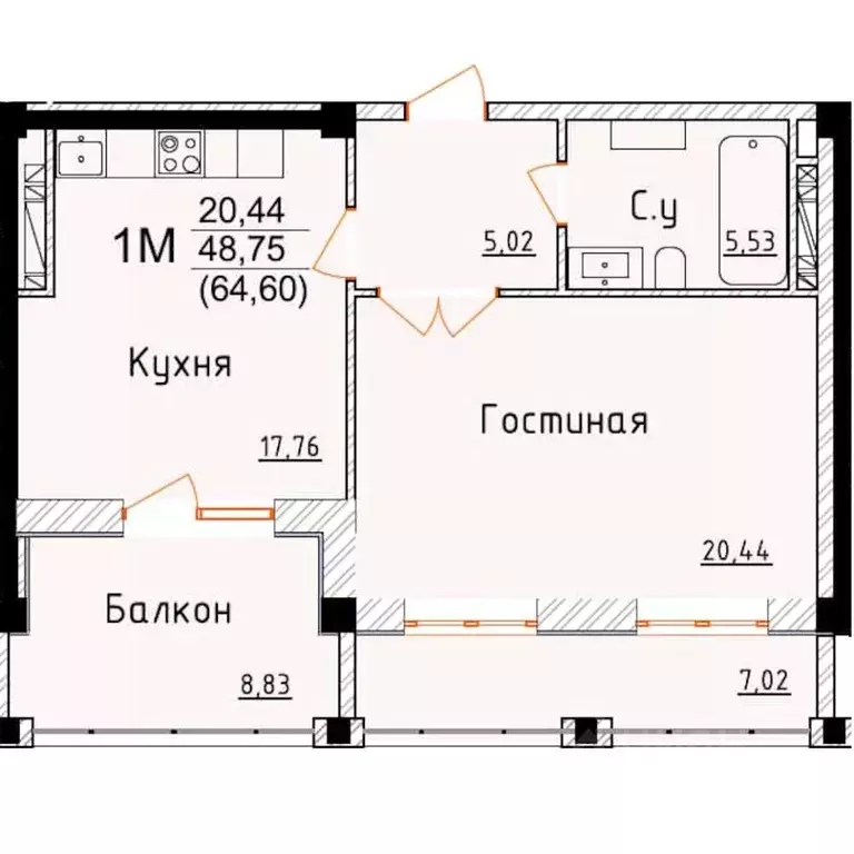 1-к кв. Дагестан, Дербент ул. Графа Воронцова, 80 (64.6 м) - Фото 0