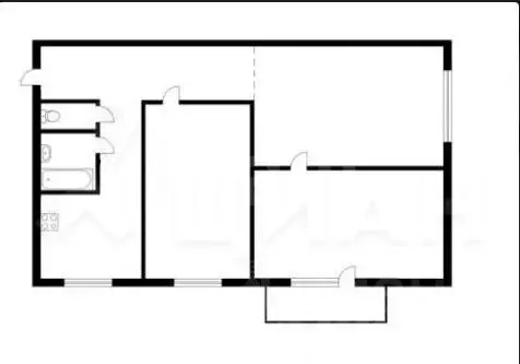 3-к кв. Удмуртия, Ижевск ул. Металлистов, 43 (52.3 м) - Фото 2