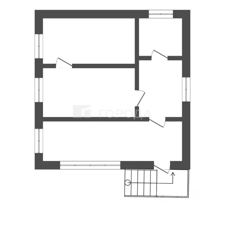 Дом в Кемеровская область, Новокузнецк ул. Красилова, 30 (28 м) - Фото 2