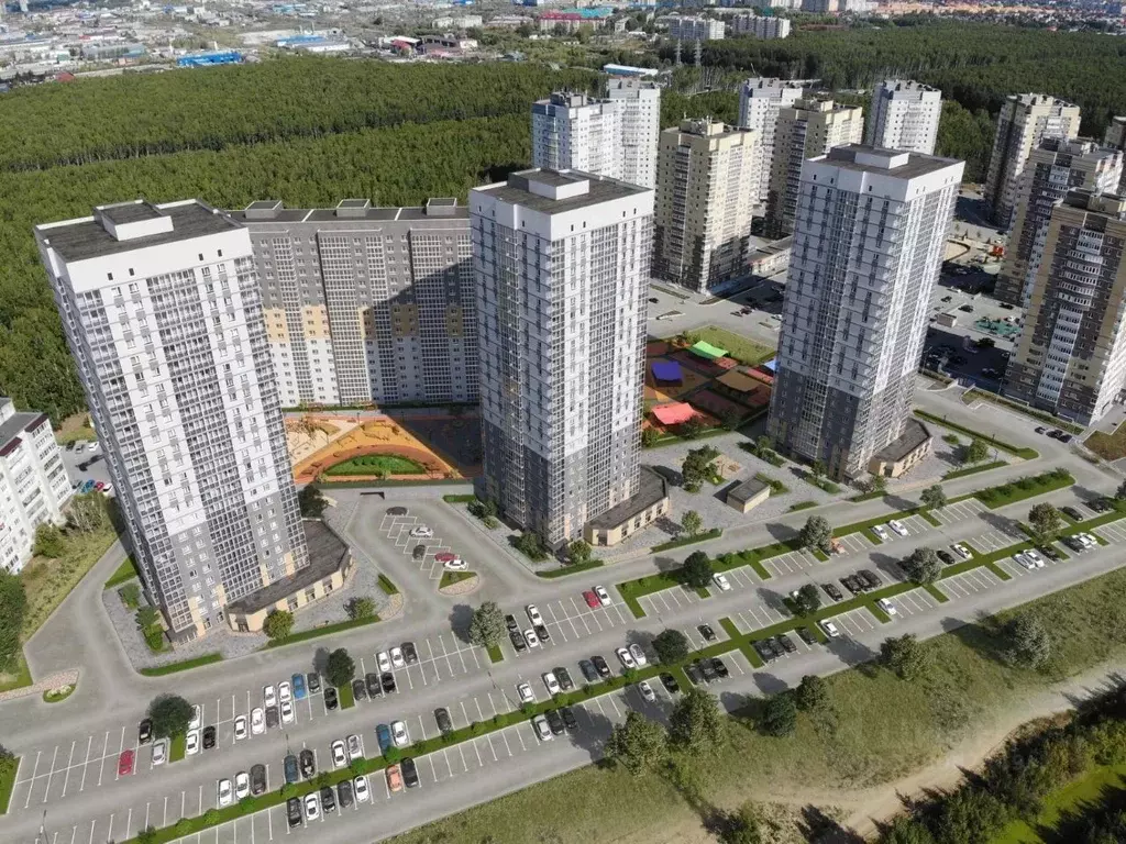 3-к кв. Тюменская область, Тюмень Горизонт жилой комплекс (88.1 м) - Фото 1