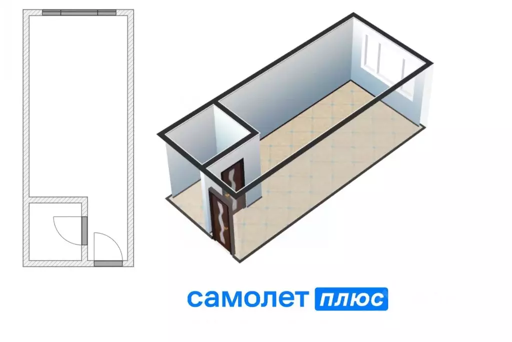 1-к кв. Кемеровская область, Кемерово ул. Ворошилова, 12 (18.3 м) - Фото 1
