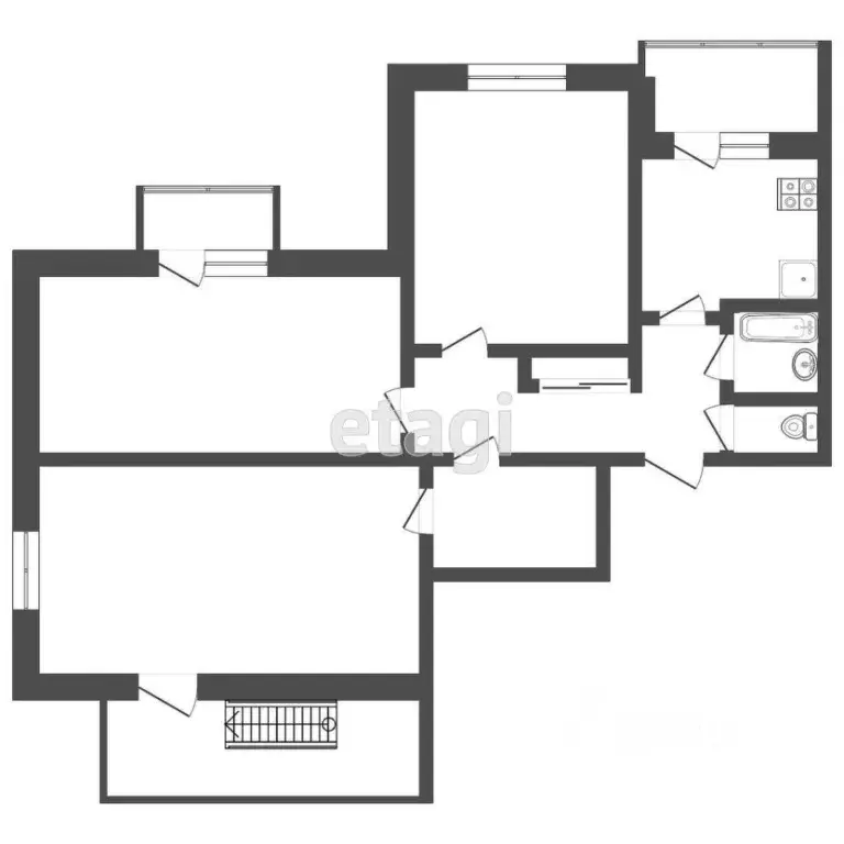 3-к кв. Мордовия, Саранск Московская ул., 119 (73.3 м) - Фото 1