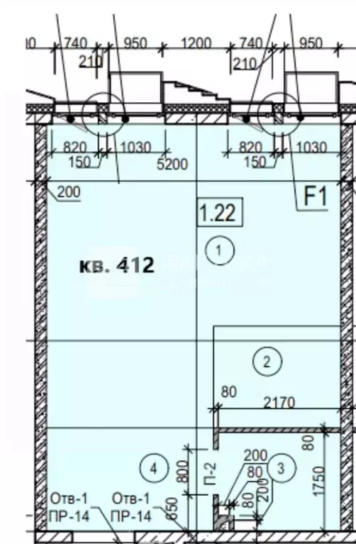 1-к кв. Москва Новоостаповская ул., 20 (37.3 м) - Фото 2