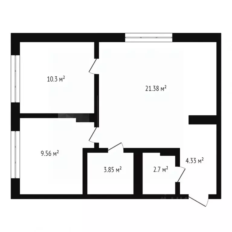 2-к кв. Тюменская область, Тюмень ул. Стройотрядовская, 12 (65.6 м) - Фото 1