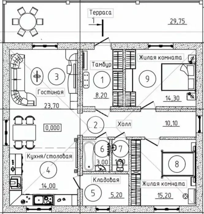 Дом в Московская область, Серпухов городской округ, Златово кп  (92 м) - Фото 2