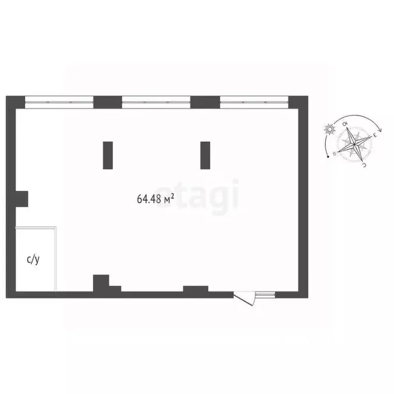Помещение свободного назначения в Тюменская область, Тюмень ул. ... - Фото 2