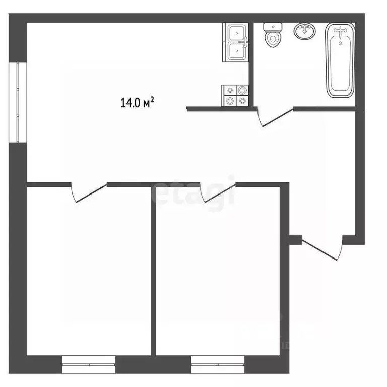 3-к кв. Ростовская область, Ростов-на-Дону Днепровский пер., 117с1 ... - Фото 2