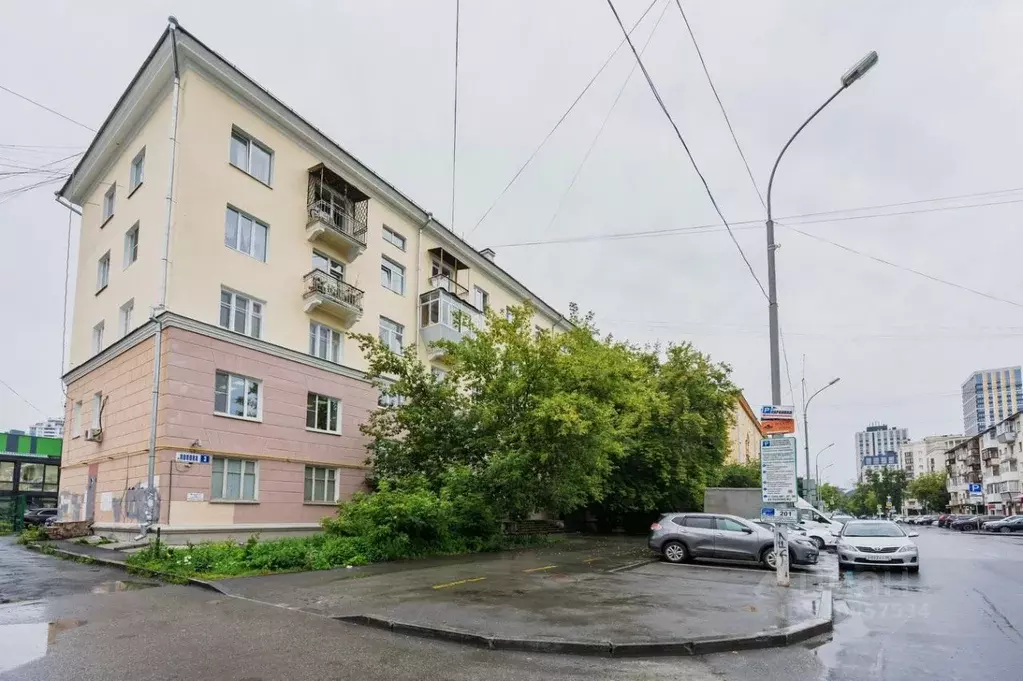 1-к кв. Свердловская область, Екатеринбург ул. Попова, 3 (35.6 м) - Фото 1