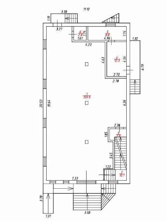 Помещение свободного назначения (160 м) - Фото 2