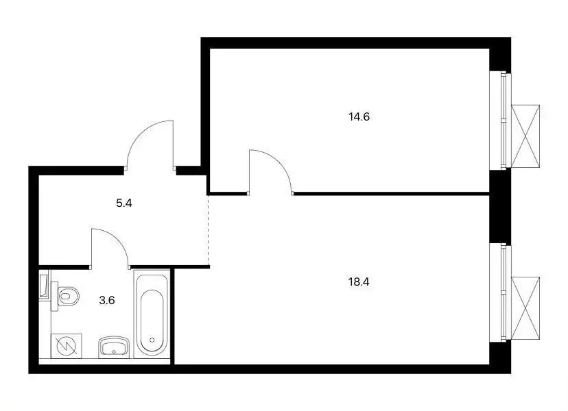 1-комнатная квартира: Москва, Новохохловская улица, 15к4 (42 м) - Фото 1