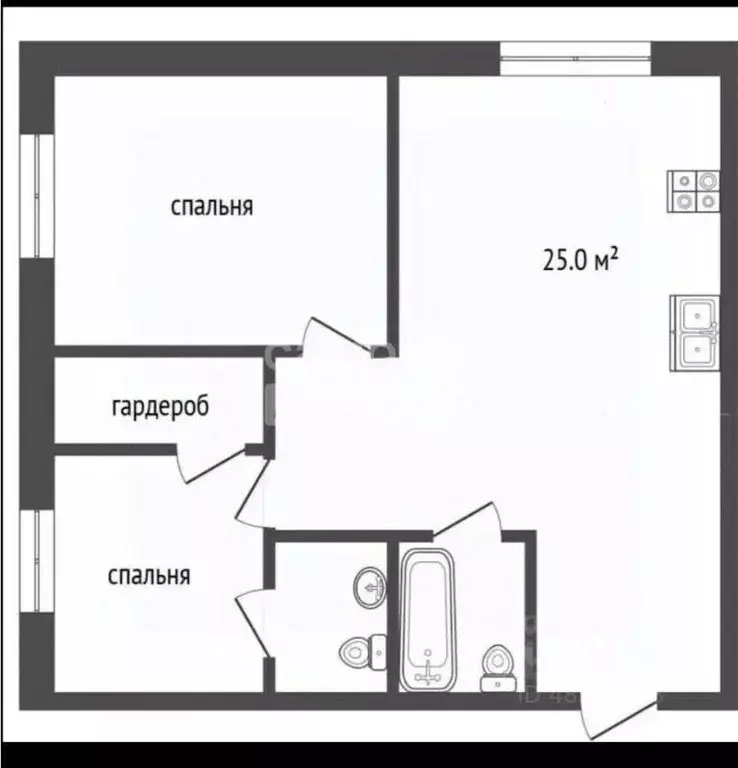 3-к кв. Москва Багратионовский проезд, 5Ак1 (75.5 м) - Фото 2