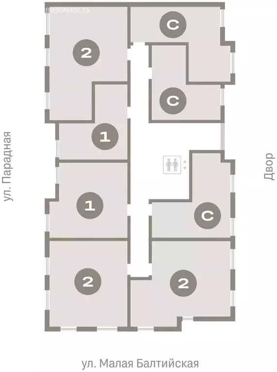 Квартира-студия: городской посёлок Новоселье, ЖК Брусника (38.33 м) - Фото 2