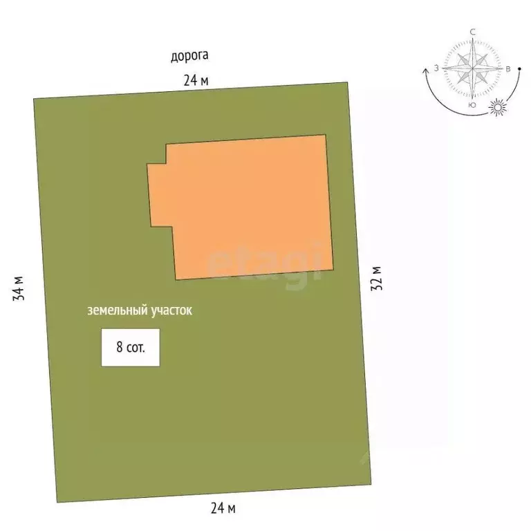 Дом в Крым, Симферопольский район, с. Мирное ул. Каранфиль, 64 (128 м) - Фото 1