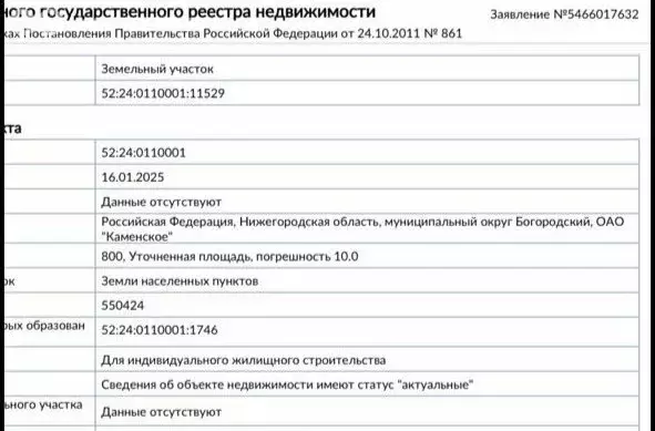 Участок в Нижегородская область, Богородский муниципальный округ, ... - Фото 1