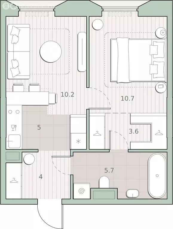 1-комнатная квартира: Москва, микрорайон Очаково (39.2 м) - Фото 0