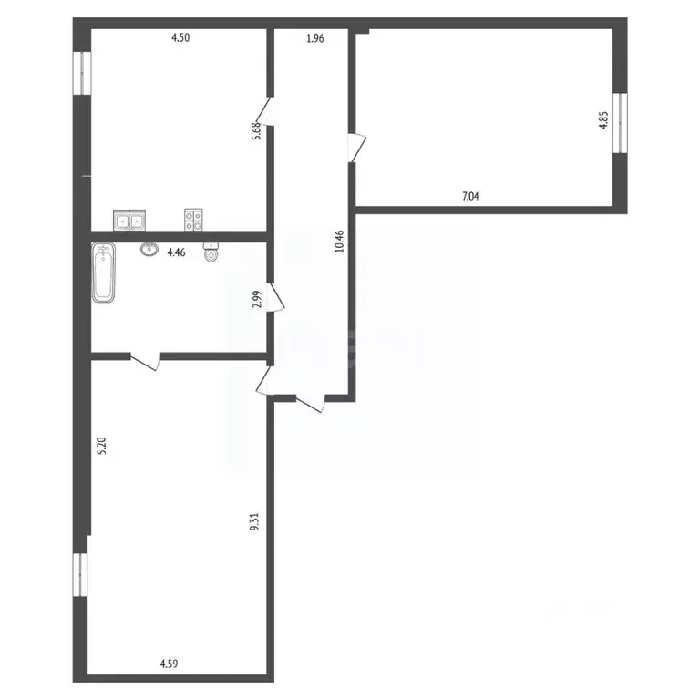 2-к кв. Ростовская область, Аксайский район, Щепкинское с/пос, пос. ... - Фото 2