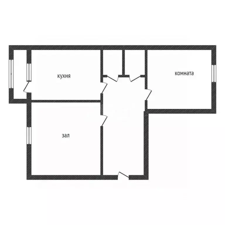 2-к кв. Курганская область, Курган Заозерный жилрайон, 2-й мкр, 3 ... - Фото 2