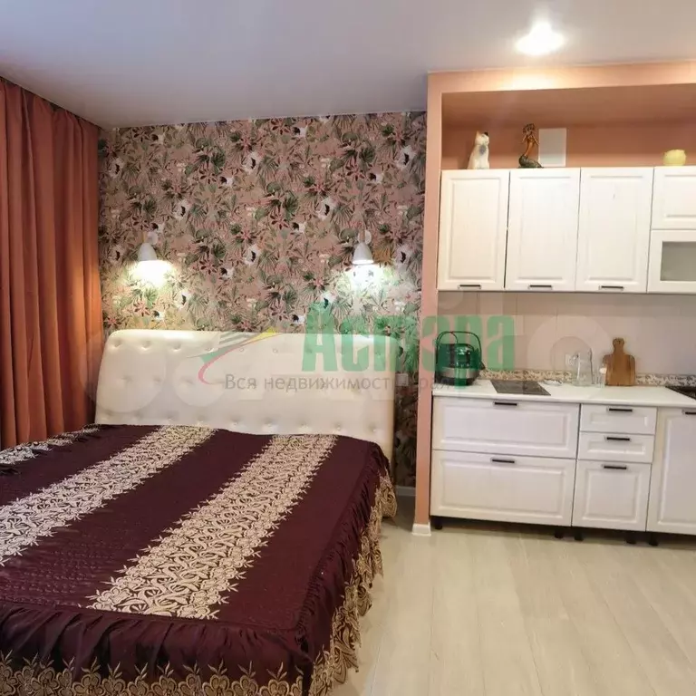 Квартира-студия, 27,4 м, 1/9 эт. - Фото 1