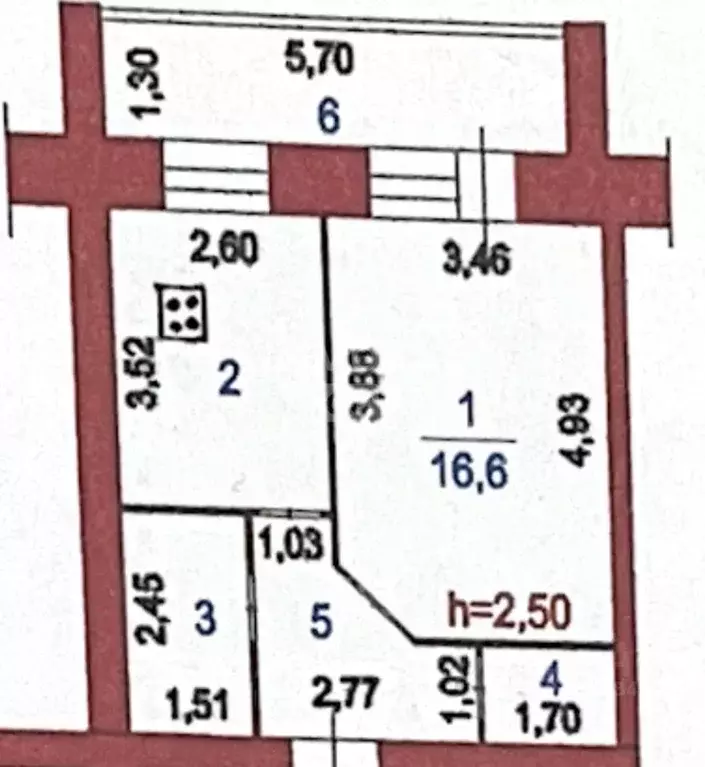 1-к кв. Пензенская область, Пенза ул. Ново-Казанская, 6 (36.0 м) - Фото 2