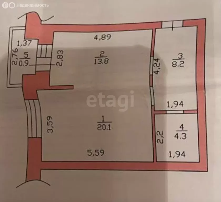 1-комнатная квартира: Казань, улица Фатыха Карима, 9 (46.4 м) - Фото 1