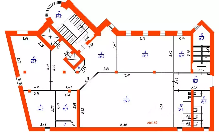Помещение свободного назначения в Ярославская область, Ярославль ул. ... - Фото 2