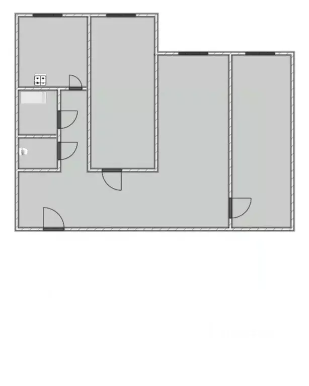3-к кв. Ленинградская область, Выборгский район, Полянское с/пос, пос. ... - Фото 2