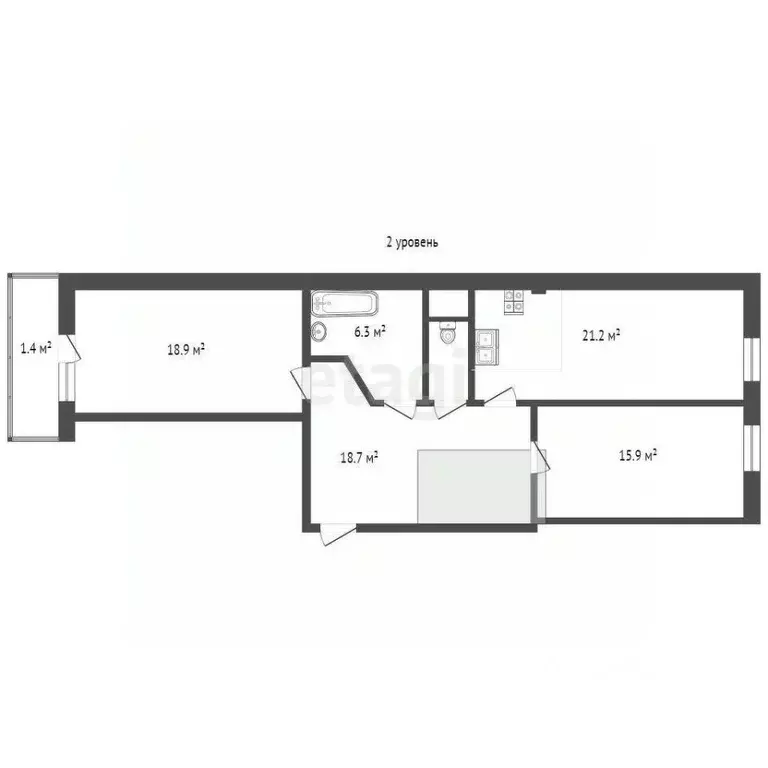 4-к кв. Севастополь ул. Маячная, 13 (182.1 м) - Фото 1