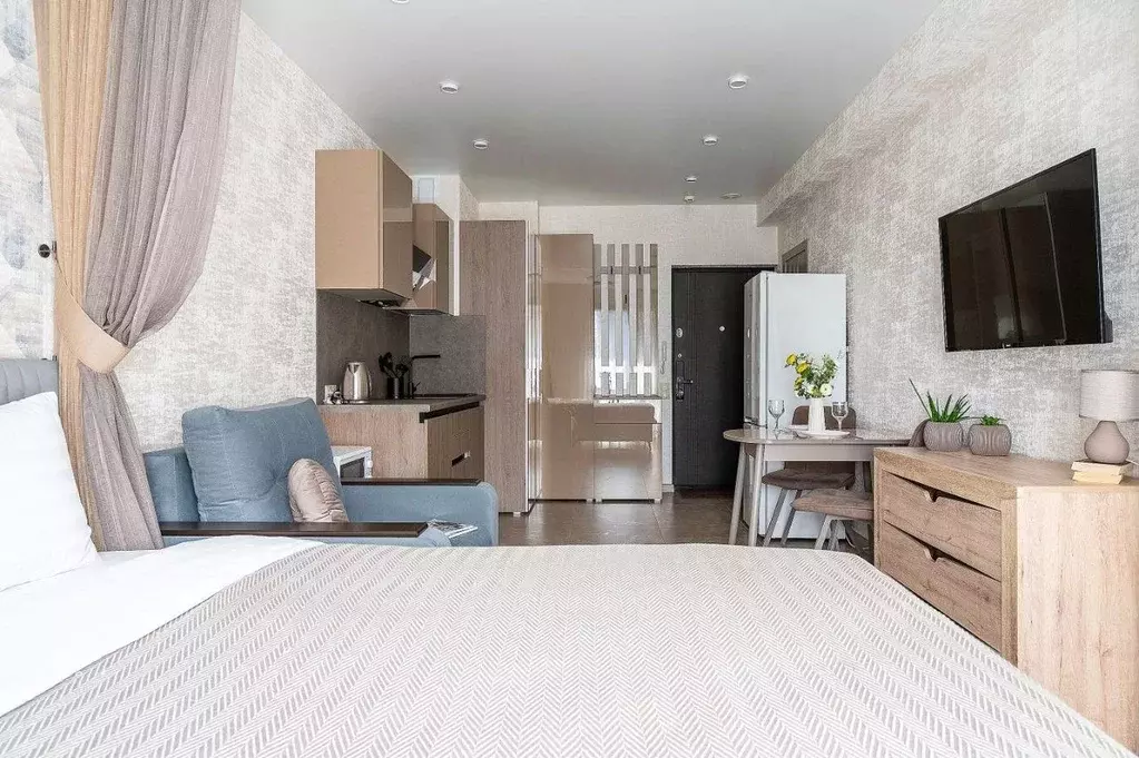 Студия Краснодарский край, Сочи Светлана мкр, ул. Гагринская, 3/8 ... - Фото 1